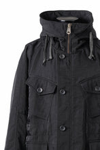 画像をギャラリービューアに読み込む, sus-sous 50's British MIDDLE PARKA / Vintage Flight Twill Nylon (BLACK)