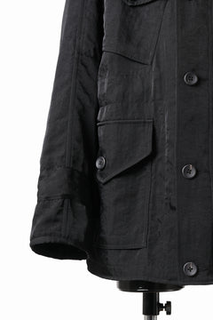 画像をギャラリービューアに読み込む, sus-sous 50's British MIDDLE PARKA / Vintage Flight Twill Nylon (BLACK)