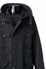 画像をギャラリービューアに読み込む, sus-sous 50's British MIDDLE PARKA / Vintage Flight Twill Nylon (BLACK)