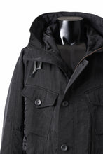 画像をギャラリービューアに読み込む, sus-sous 50's British MIDDLE PARKA / Vintage Flight Twill Nylon (BLACK)