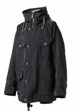 画像をギャラリービューアに読み込む, sus-sous 50's British MIDDLE PARKA / Vintage Flight Twill Nylon (BLACK)
