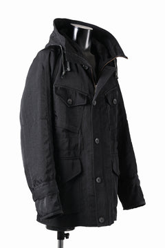 画像をギャラリービューアに読み込む, sus-sous 50's British MIDDLE PARKA / Vintage Flight Twill Nylon (BLACK)