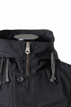 画像をギャラリービューアに読み込む, sus-sous 50's British MIDDLE PARKA / Vintage Flight Twill Nylon (BLACK)