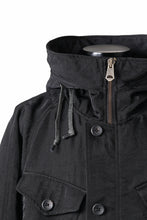 画像をギャラリービューアに読み込む, sus-sous 50's British MIDDLE PARKA / Vintage Flight Twill Nylon (BLACK)