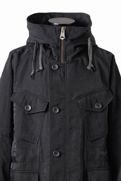 画像をギャラリービューアに読み込む, sus-sous 50's British MIDDLE PARKA / Vintage Flight Twill Nylon (BLACK)