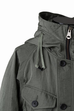 画像をギャラリービューアに読み込む, sus-sous 50's British MIDDLE PARKA / Vintage Flight Twill Nylon (SAGE GREEN)