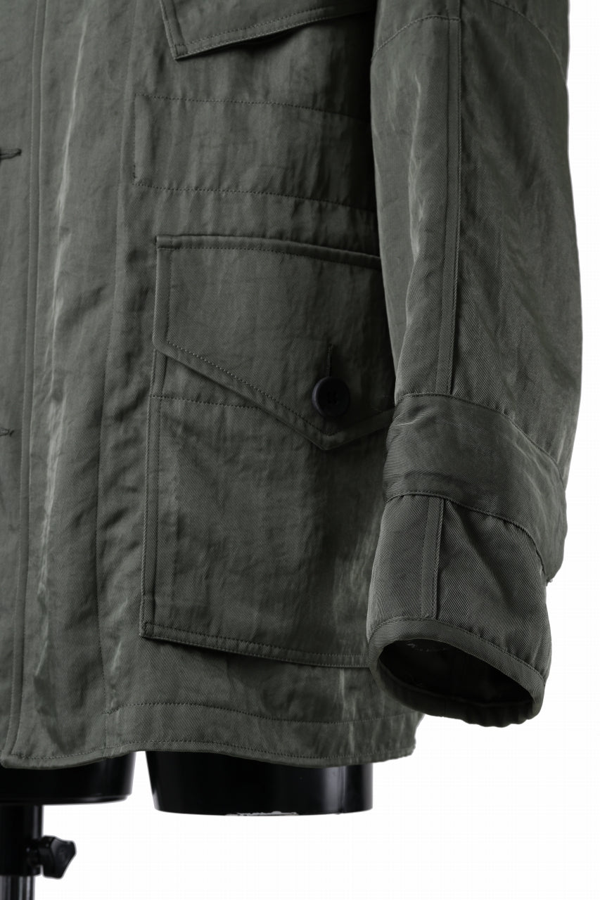 画像をギャラリービューアに読み込む, sus-sous 50's British MIDDLE PARKA / Vintage Flight Twill Nylon (SAGE GREEN)