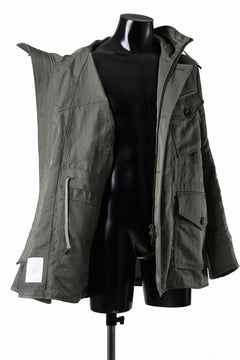 画像をギャラリービューアに読み込む, sus-sous 50's British MIDDLE PARKA / Vintage Flight Twill Nylon (SAGE GREEN)