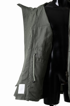 画像をギャラリービューアに読み込む, sus-sous 50's British MIDDLE PARKA / Vintage Flight Twill Nylon (SAGE GREEN)