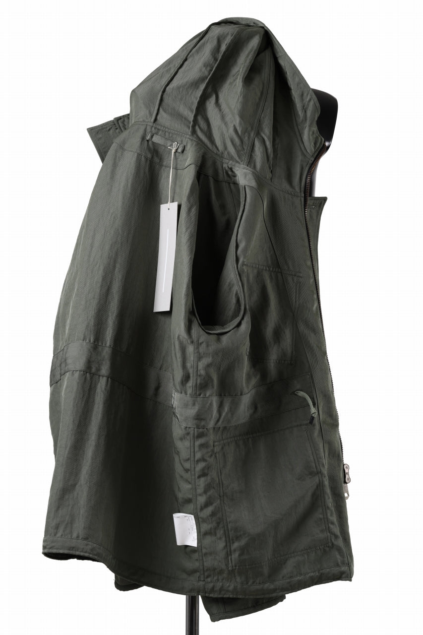 画像をギャラリービューアに読み込む, sus-sous 50's British MIDDLE PARKA / Vintage Flight Twill Nylon (SAGE GREEN)