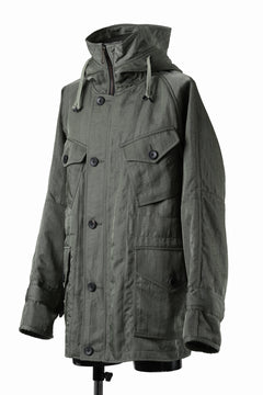 画像をギャラリービューアに読み込む, sus-sous 50's British MIDDLE PARKA / Vintage Flight Twill Nylon (SAGE GREEN)