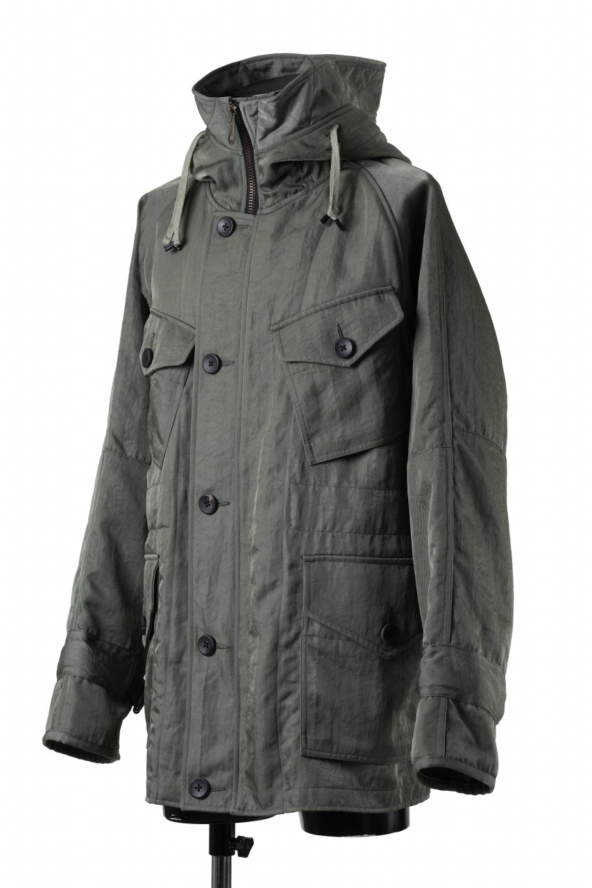 画像をギャラリービューアに読み込む, sus-sous 50's British MIDDLE PARKA / Vintage Flight Twill Nylon (SAGE GREEN)