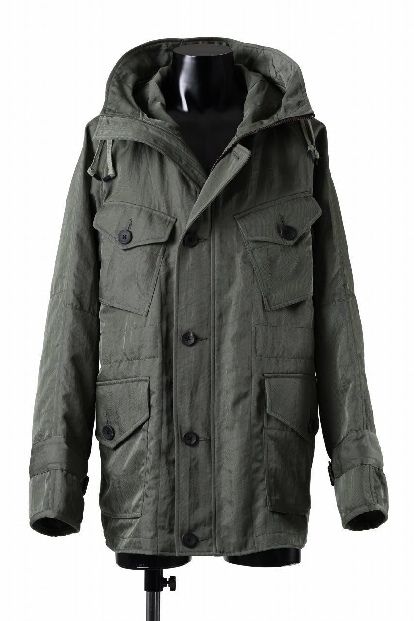 画像をギャラリービューアに読み込む, sus-sous 50's British MIDDLE PARKA / Vintage Flight Twill Nylon (SAGE GREEN)