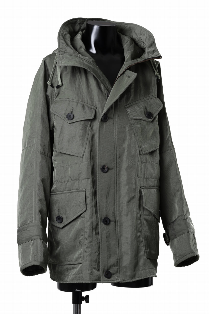 画像をギャラリービューアに読み込む, sus-sous 50's British MIDDLE PARKA / Vintage Flight Twill Nylon (SAGE GREEN)