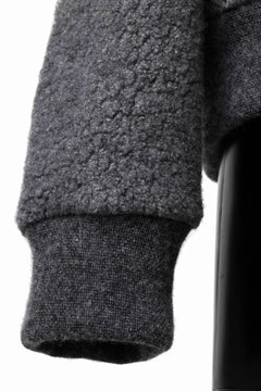 Load image into Gallery viewer, sus-sous Full Zip Track Jacket / Wool Boa Knit (GRAY)