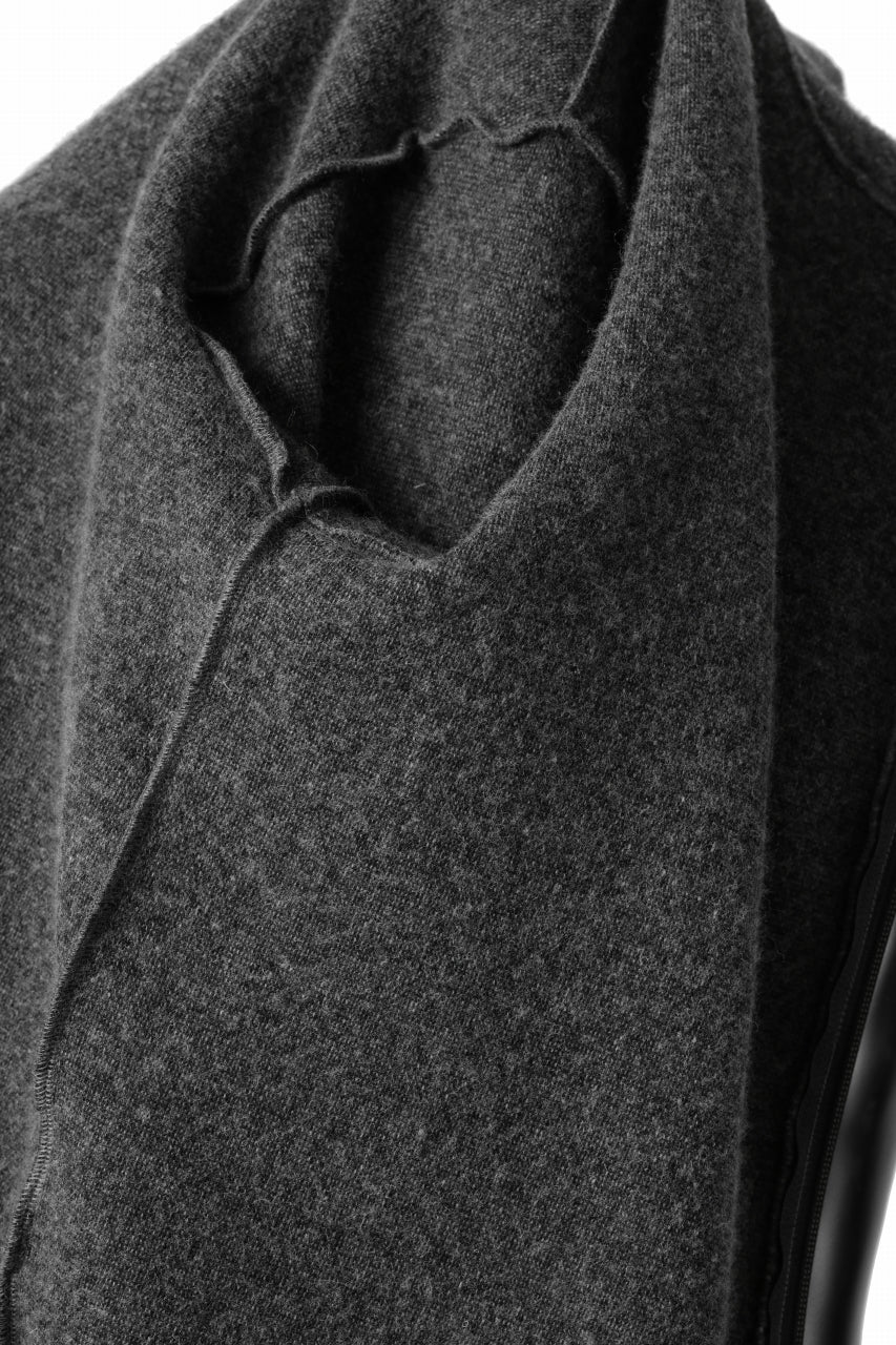 Load image into Gallery viewer, sus-sous Full Zip Track Jacket / Wool Boa Knit (GRAY)