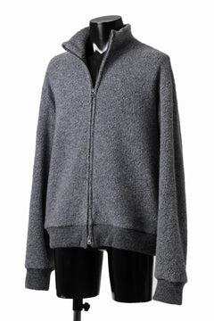 Load image into Gallery viewer, sus-sous Full Zip Track Jacket / Wool Boa Knit (GRAY)