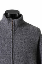Load image into Gallery viewer, sus-sous Full Zip Track Jacket / Wool Boa Knit (GRAY)