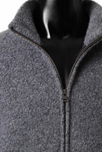 Load image into Gallery viewer, sus-sous Full Zip Track Jacket / Wool Boa Knit (GRAY)