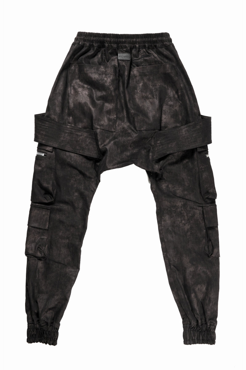 【別Ver】Amok london archive 新品　あおば着用 A.F ARTEFACT BELTED DETAIL JOGGER / METAL STEAM CAMOUFLAGE