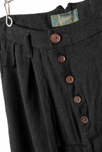 画像をギャラリービューアに読み込む, Aleksandr Manamis exclusive Bias Front Cropped Pant / Mesh Linen (BLACK)