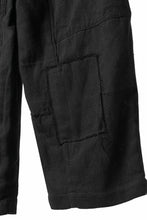 画像をギャラリービューアに読み込む, Aleksandr Manamis exclusive Bias Front Cropped Pant / Mesh Linen (BLACK)