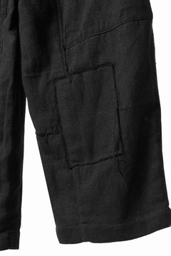 画像をギャラリービューアに読み込む, Aleksandr Manamis exclusive Bias Front Cropped Pant / Mesh Linen (BLACK)