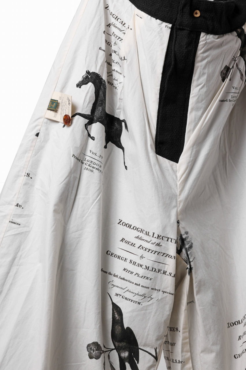 画像をギャラリービューアに読み込む, Aleksandr Manamis Wide Tapered Ankle Pant / Mesh Linen (BLACK)