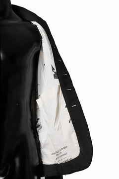 画像をギャラリービューアに読み込む, Aleksandr Manamis exclusive 19IEME Stand Collar Jacket / Mesh Linen (BLACK)