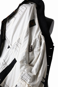 画像をギャラリービューアに読み込む, Aleksandr Manamis exclusive 19IEME Stand Collar Jacket / Mesh Linen (BLACK)
