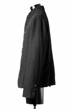 画像をギャラリービューアに読み込む, Aleksandr Manamis exclusive 19IEME Stand Collar Jacket / Mesh Linen (BLACK)