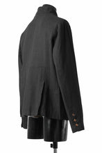 画像をギャラリービューアに読み込む, Aleksandr Manamis exclusive 19IEME Stand Collar Jacket / Mesh Linen (BLACK)