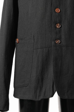 画像をギャラリービューアに読み込む, Aleksandr Manamis exclusive 19IEME Stand Collar Jacket / Mesh Linen (BLACK)