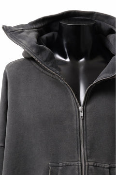 画像をギャラリービューアに読み込む, entire studios FULL ZIP SWEAT PARKA (WASHED BLACK)