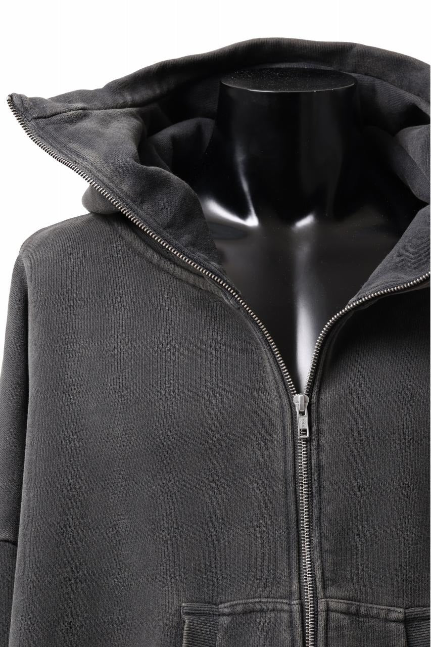 画像をギャラリービューアに読み込む, entire studios FULL ZIP SWEAT PARKA (WASHED BLACK)