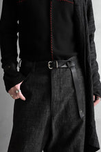 Load image into Gallery viewer, m.a+ double oval buckle medium belt / EL1C/GR3,0 (BLACK)