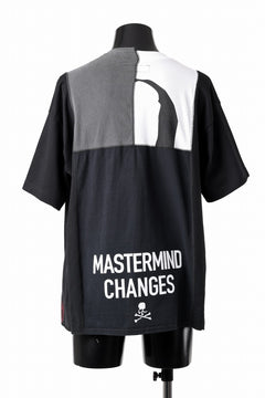 Load image into Gallery viewer, mastermind JAPAN x CHANGES exclusive ReBUILD T-SHIRT / CH-BODY (BLACK #14)