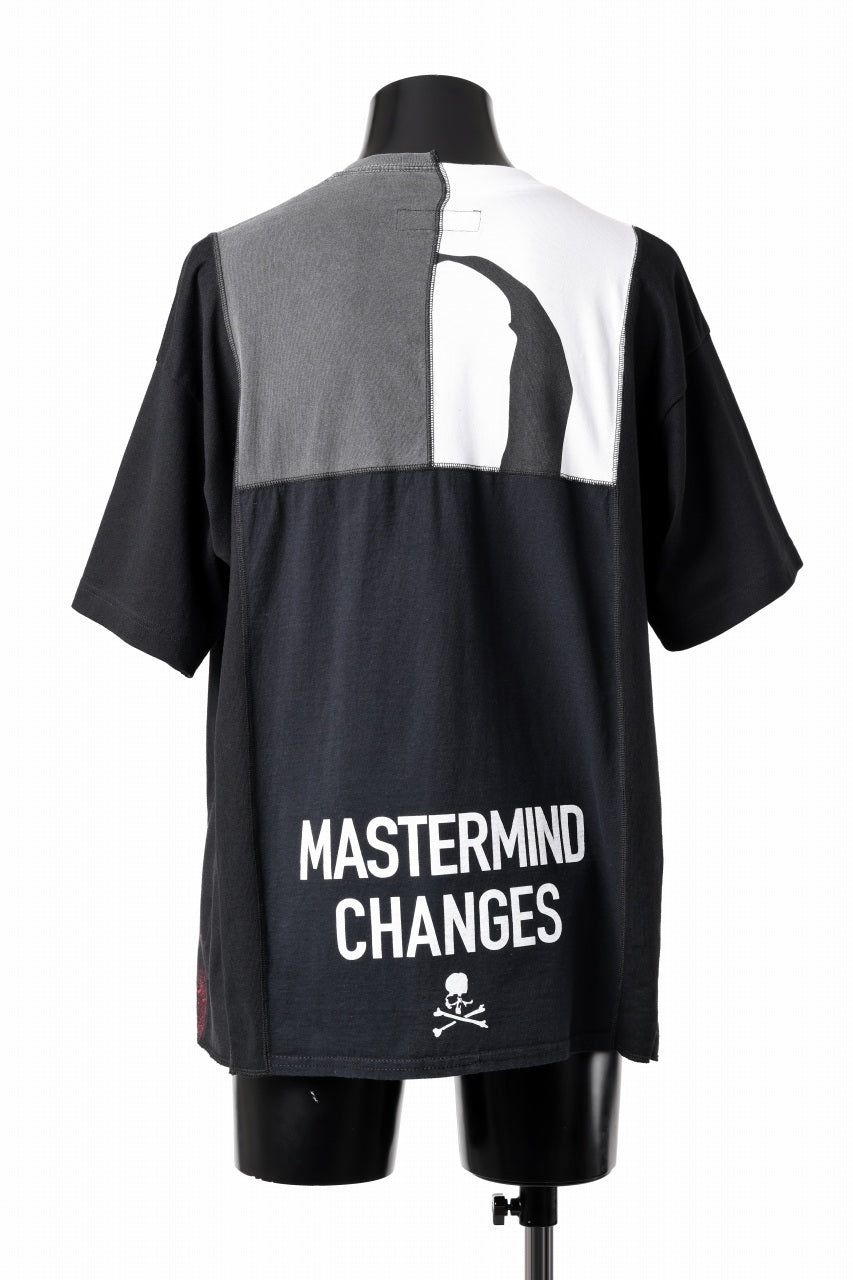 Load image into Gallery viewer, mastermind JAPAN x CHANGES exclusive ReBUILD T-SHIRT / CH-BODY (BLACK #14)