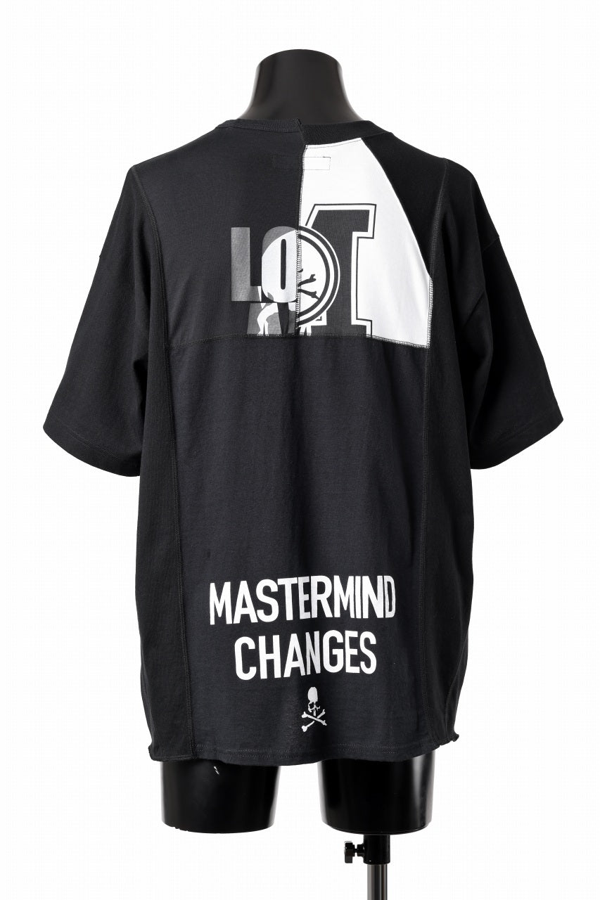 Load image into Gallery viewer, mastermind JAPAN x CHANGES exclusive ReBUILD T-SHIRT / CH-BODY (BLACK #15)