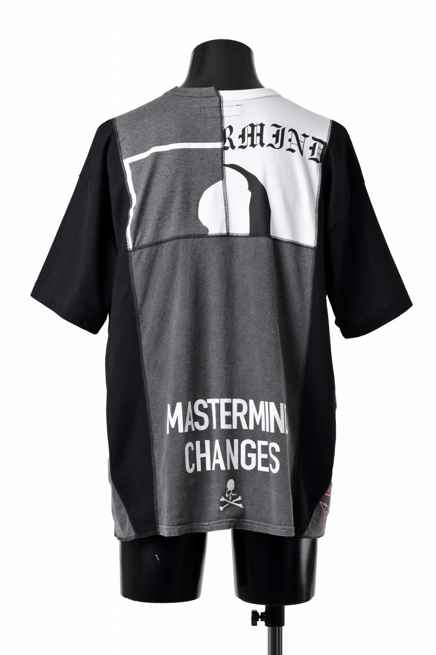 Load image into Gallery viewer, mastermind JAPAN x CHANGES exclusive ReBUILD T-SHIRT / CH-BODY (BLACK #18)