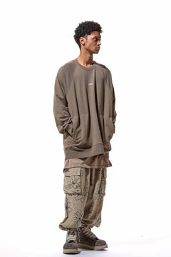 画像をギャラリービューアに読み込む, A.F ARTEFACT RAGLAN SWEAT TOP / PRINT BACK LOGO (BEIGE)