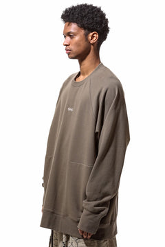 画像をギャラリービューアに読み込む, A.F ARTEFACT RAGLAN SWEAT TOP / PRINT BACK LOGO (BEIGE)