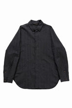 画像をギャラリービューアに読み込む, forme d'expression Minimal Outer Shirt / B95F (Off Black)