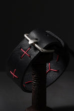 画像をギャラリービューアに読み込む, m.a+ cross stitched med wrist band / A-F8E1/GR 3,0 (BLACK)