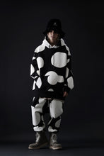 画像をギャラリービューアに読み込む, A.F ARTEFACT POLKA PATTERN SWEAT SAROUEL PANTS (BLACK)