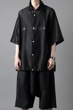 画像をギャラリービューアに読み込む, A.F ARTEFACT SNAPPED SQUEEZING SHIRT / SHADOW LACE (BLACK)