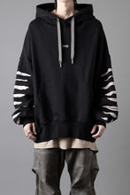 画像をギャラリービューアに読み込む, A.F ARTEFACT JUMBO SWEAT HOODIE / PRINT TYPE-B (BLACK)