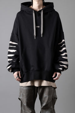 画像をギャラリービューアに読み込む, A.F ARTEFACT JUMBO SWEAT HOODIE / PRINT TYPE-B (BLACK)