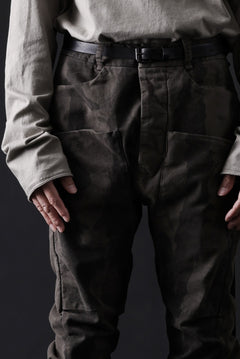 画像をギャラリービューアに読み込む, masnada SLIM GUSSET PANTS / STRETCH MICRO RIP COTTON (CAMO DUST)