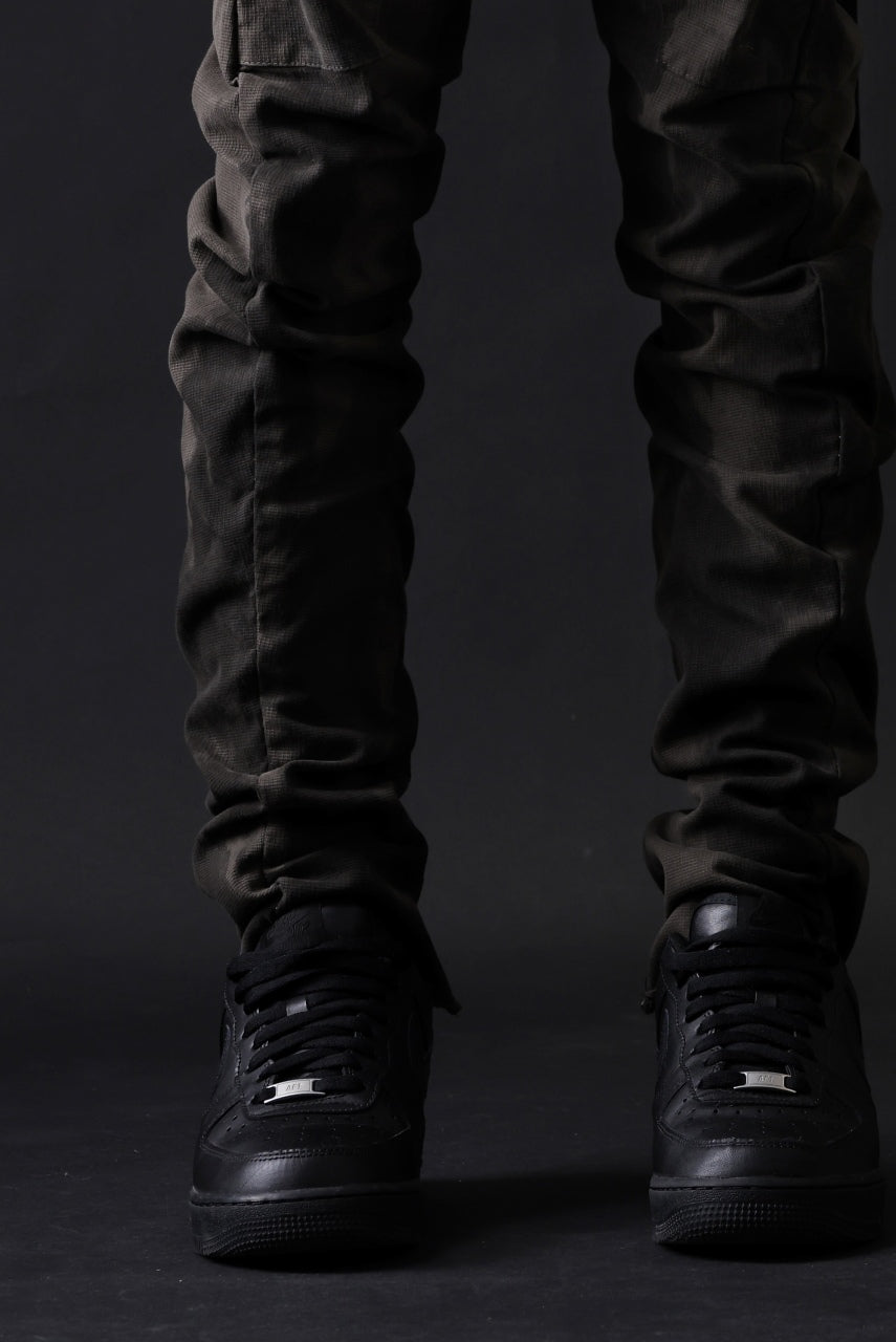 画像をギャラリービューアに読み込む, masnada SLIM GUSSET PANTS / STRETCH MICRO RIP COTTON (CAMO DUST)